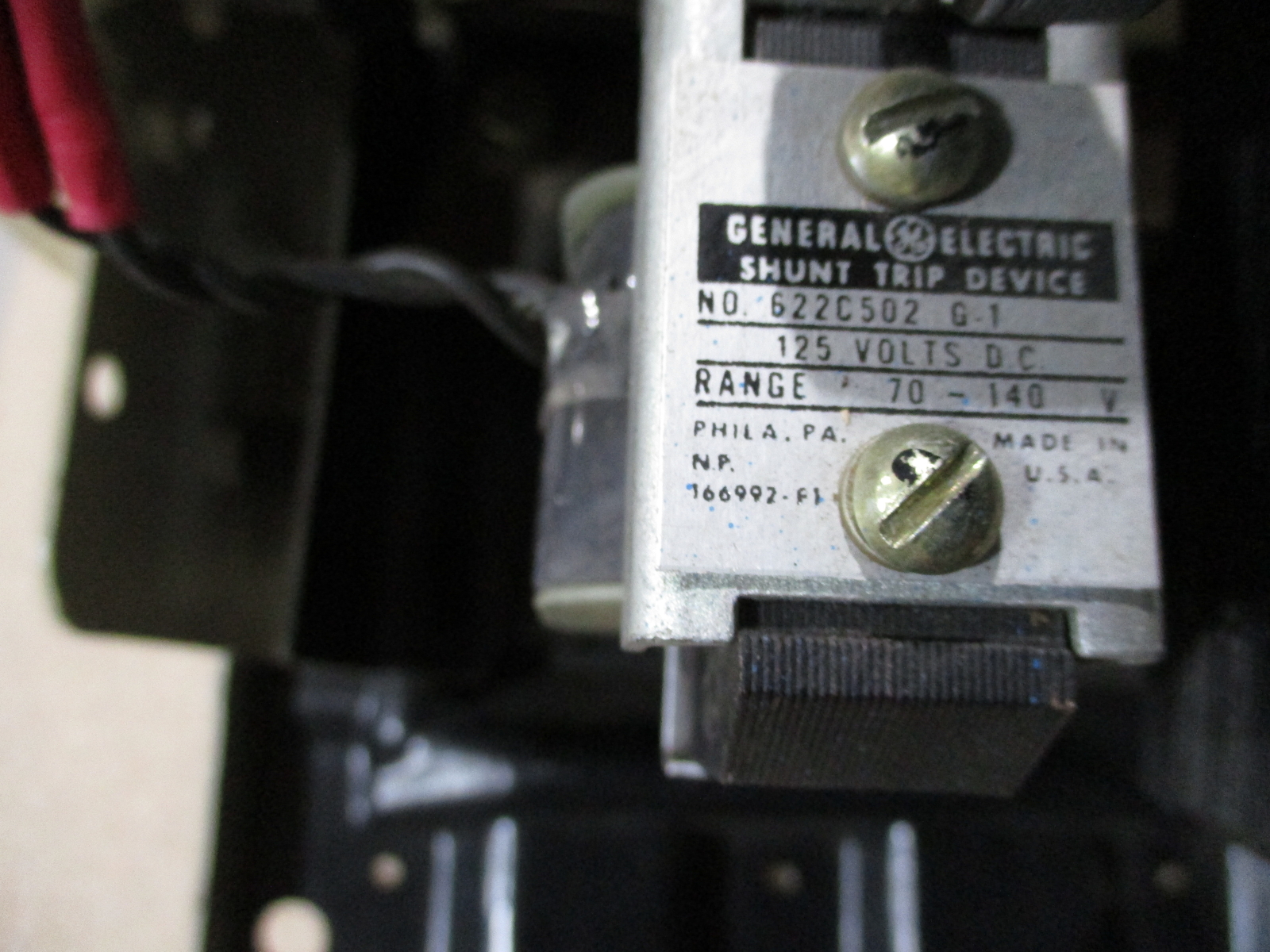 GENERAL ELECTRIC TYPE AK-2A-25-1 LOW VOLTAGE POWER CIRCUIT BREAKER 209A1555-309
