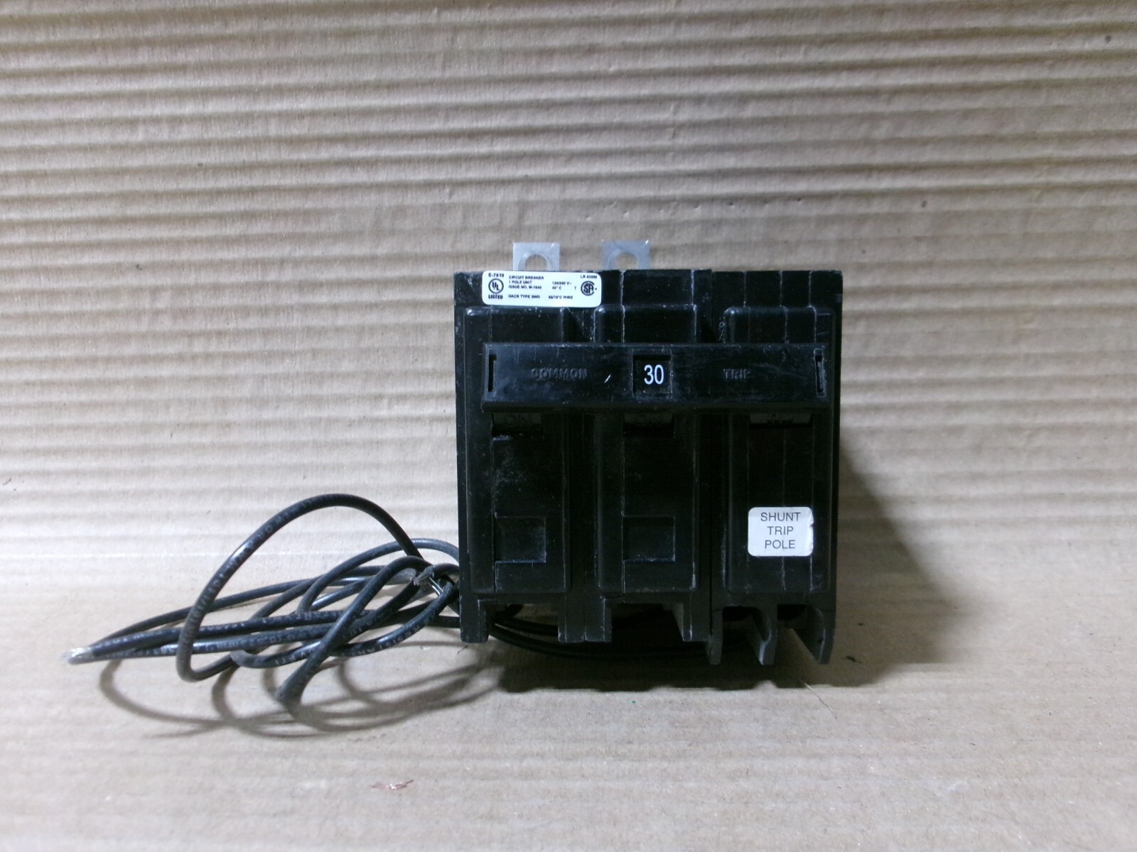 Cutler Hammer QBHW QBHW2030S 3 Pole 30 Amp 120/240V Shunt Trip Breaker