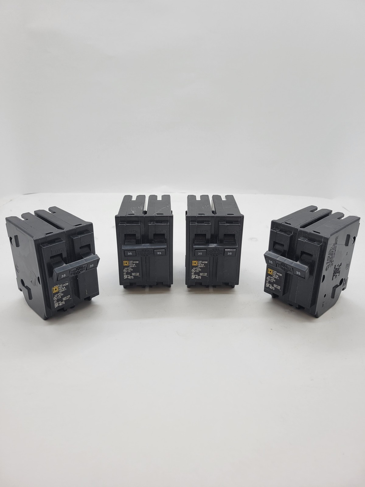4PC Square D HOM235 Home Line Plug-In Circuit Breaker 35A 2P 120/240V HOM