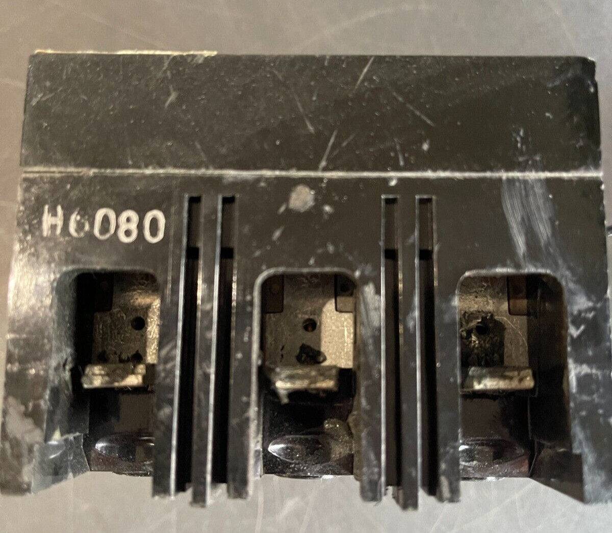 Ge Thed 3 Pole 80 Amp 600Vac Thed136080 Circuit Breaker 250Vdc