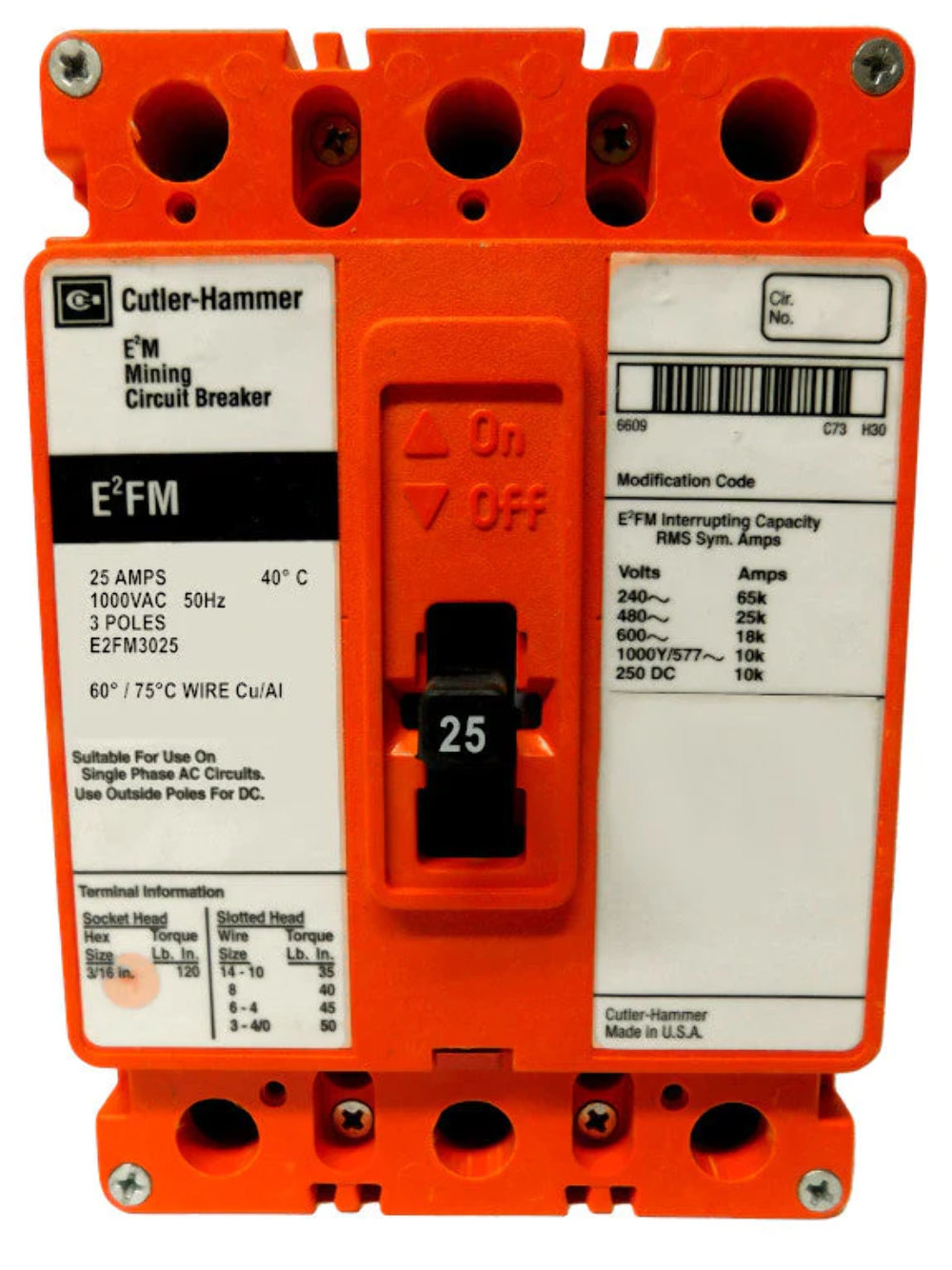 E2FM3050 – Eaton / Cutler Hammer – Seller Reconditioned