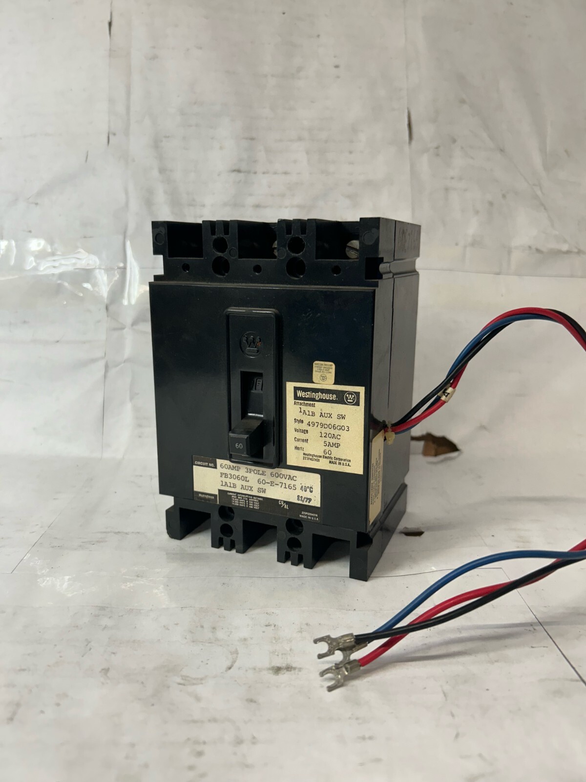 WESTINGHOUSE FB3060L CIRCUIT BREAKER 60 AMP