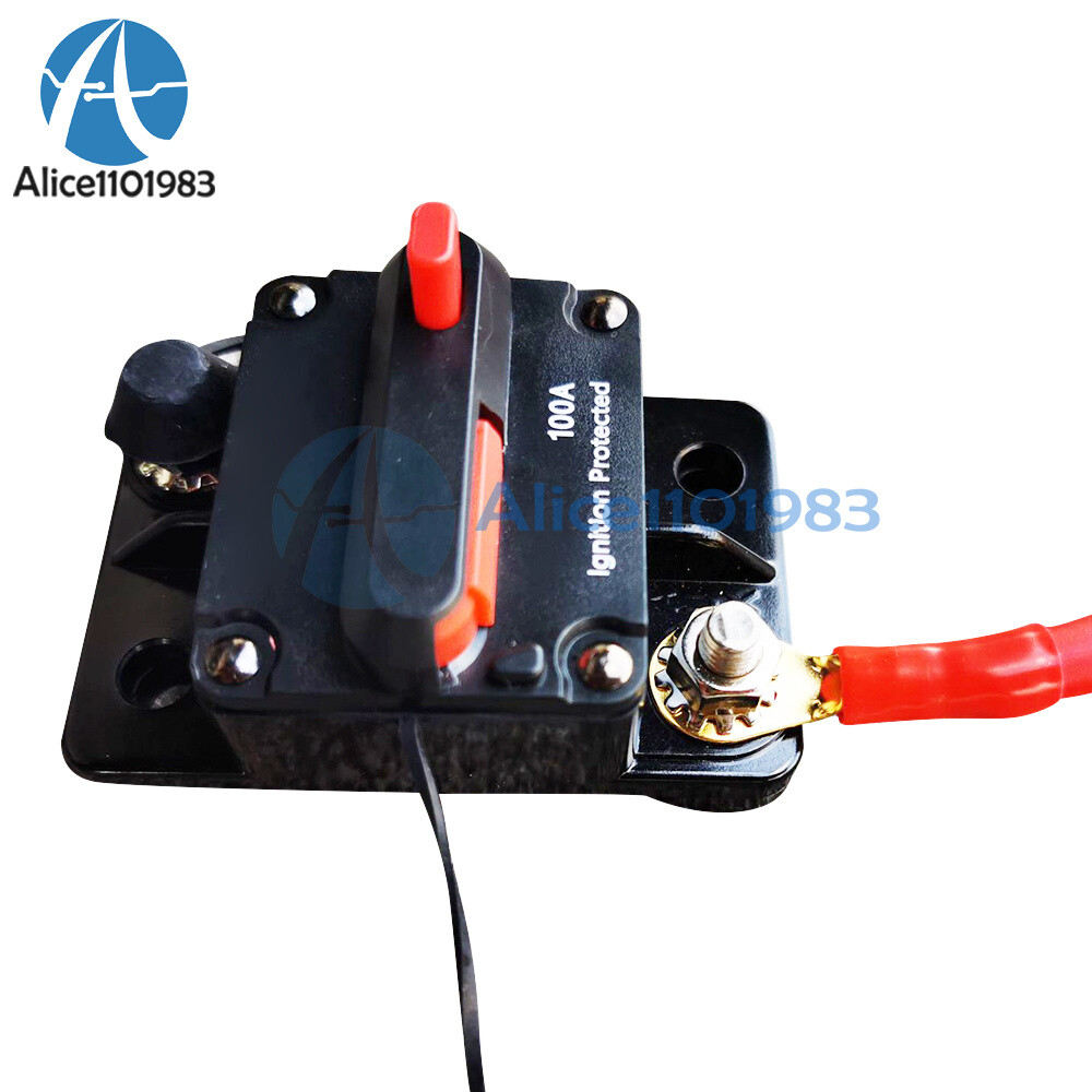 Waterproof Circuit Breaker Fuse Reset 30-300A DC12-48V Car Boat Auto Breaker