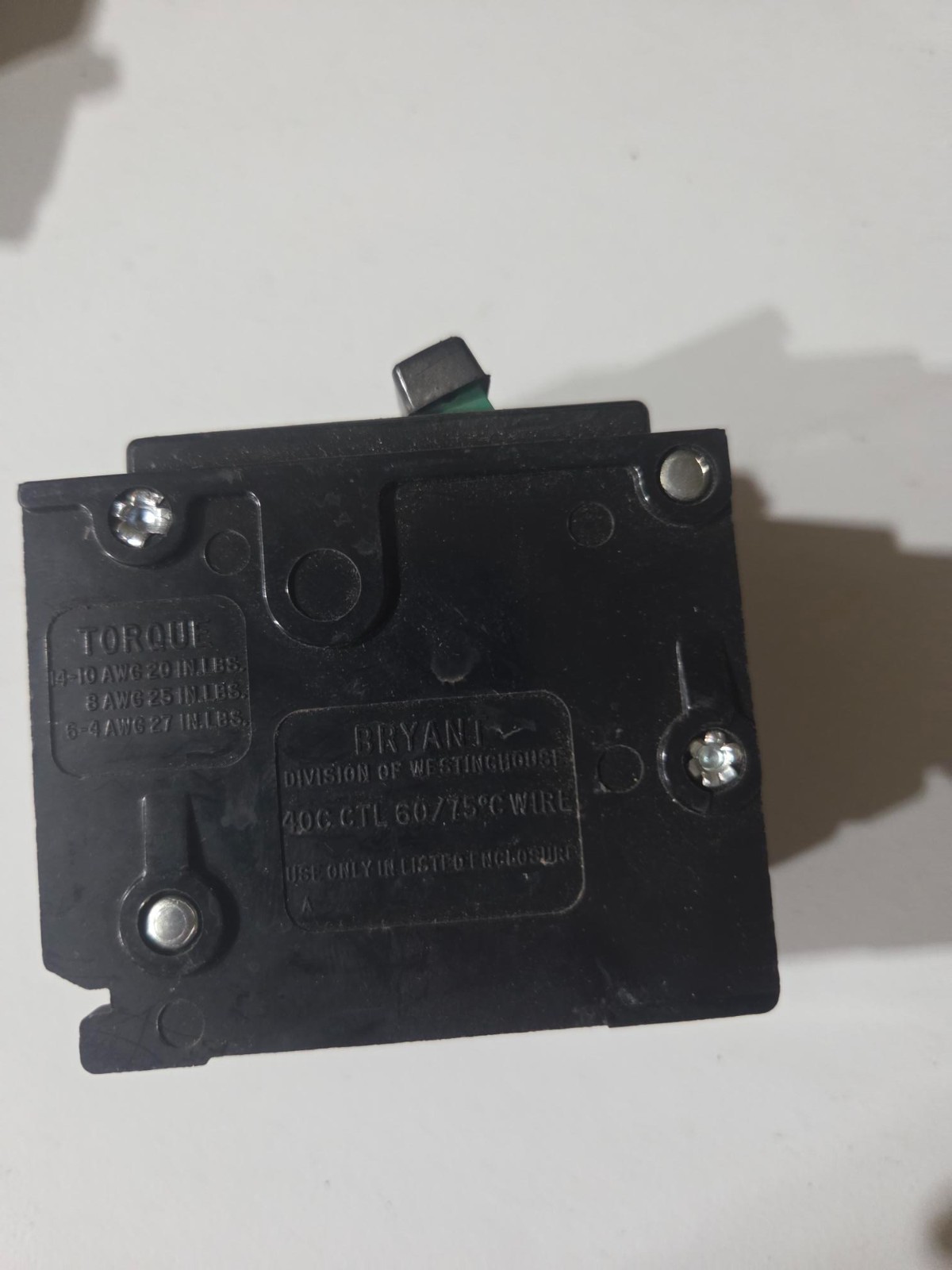 Bryant BR230 Circuit Breaker 30 Amp 240 Volt 2 Pole Plug In