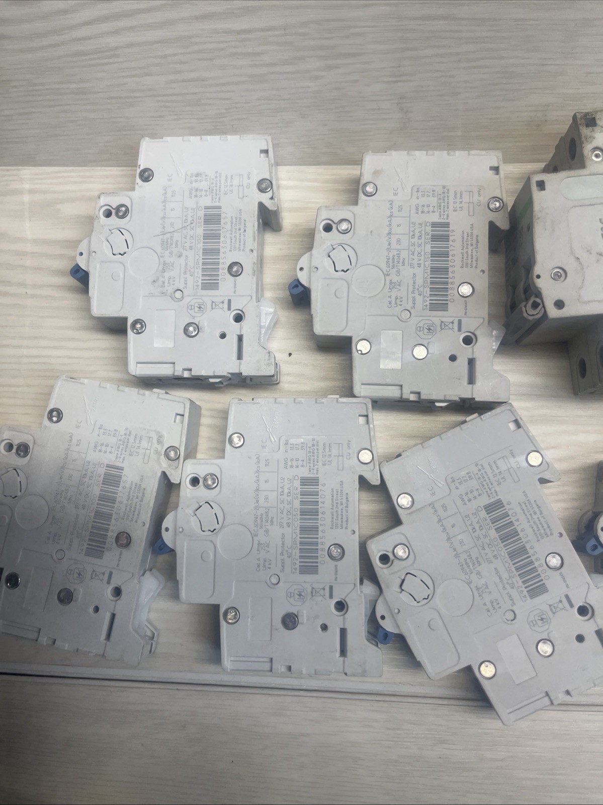 lot of 11 Noark Miniature Circuit Breaker /NADER/CHNTA-B 5/10/15/10/5000A