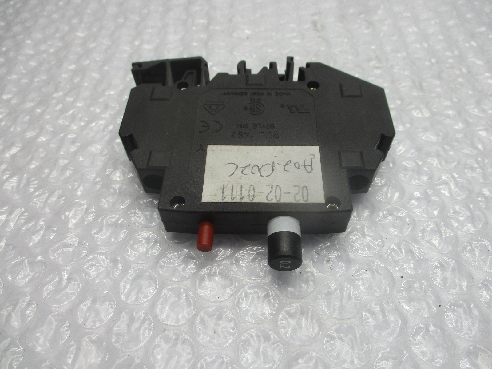 ALLEN BRADLEY 1492-GH002 SER.B BREAKER 1POLE 0.20AMP NSNP