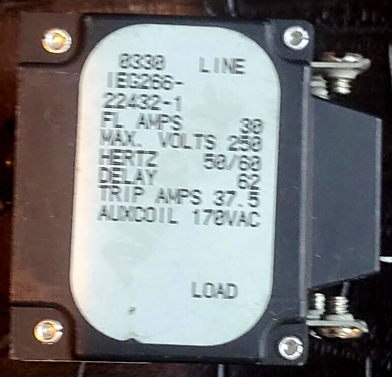 Airpax IEG266-22432-1 30A Circuit Breaker Brad New