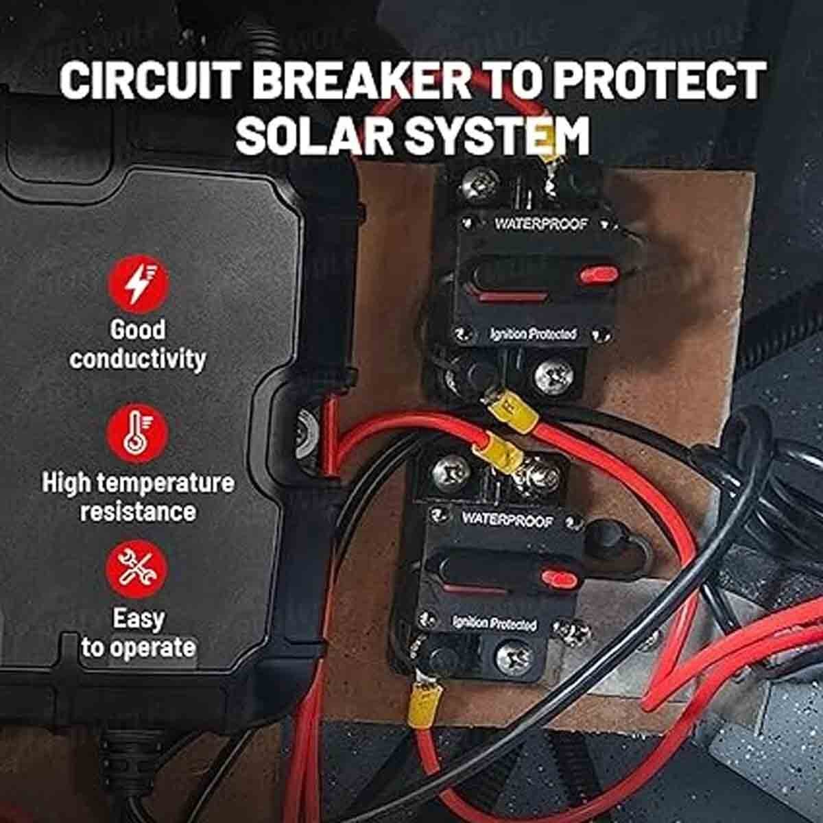 2 Pack of 30-ampere automotive and marine circuit breakers with manual reset US