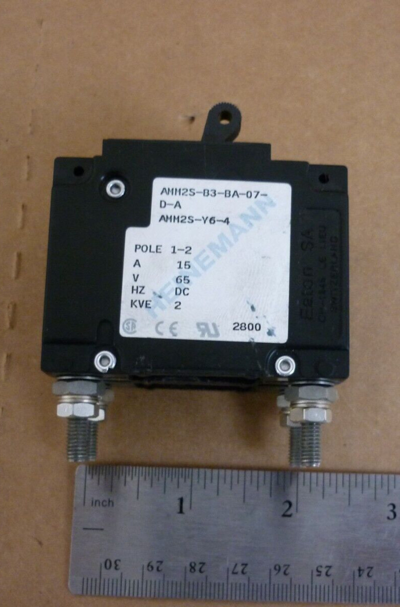 Eaton Heinemann AMM2S Pole 1-2 15A, 65V, HZ DC, 2KVE