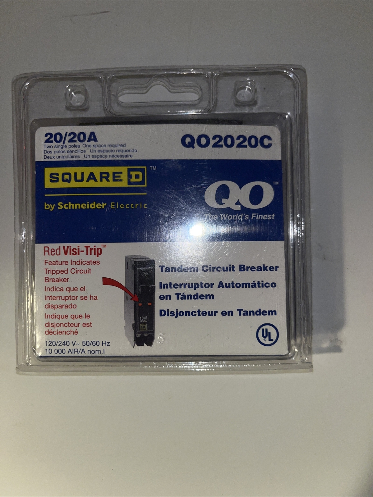 QO, Square D 2-20 Amp Single-Pole Tandem Circuit Breaker (QO2020C) New ✅