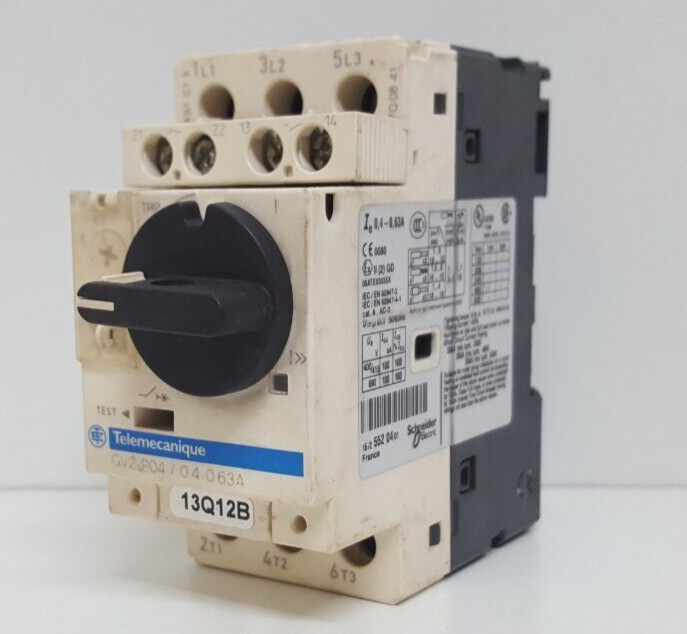 SCHNEIDER ELECTRIC GV2 P04 / 04-063A CIRCUIT BREAKER / TESTED OK