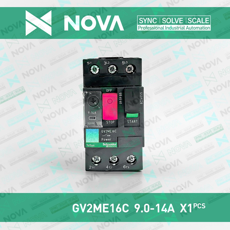 1pc New TeSys Deca GV2ME Series 16C 9.0-14A Motor Thermal-Mag CB GV2ME16C