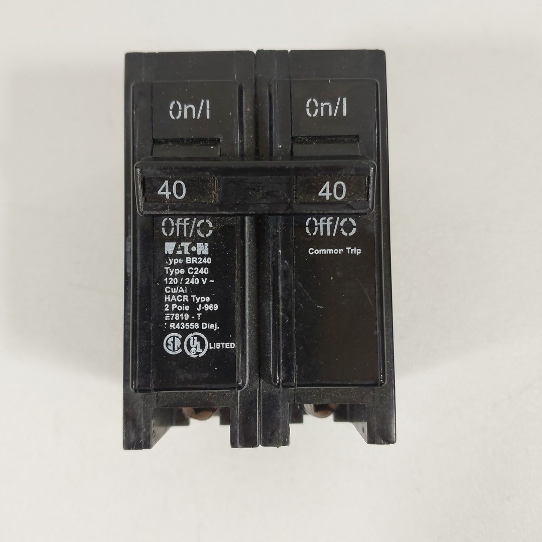 EATON BR240 Type BR 20 Amp 120/240 Volts 2-Pole Circuit Breaker