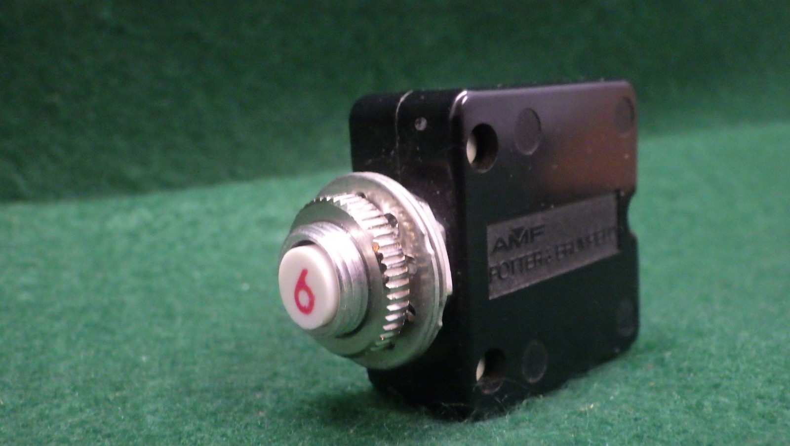 Vintage AMF/Potter Brumfield 6A Circuit Breaker 375-206-101 250VAC/50VDC