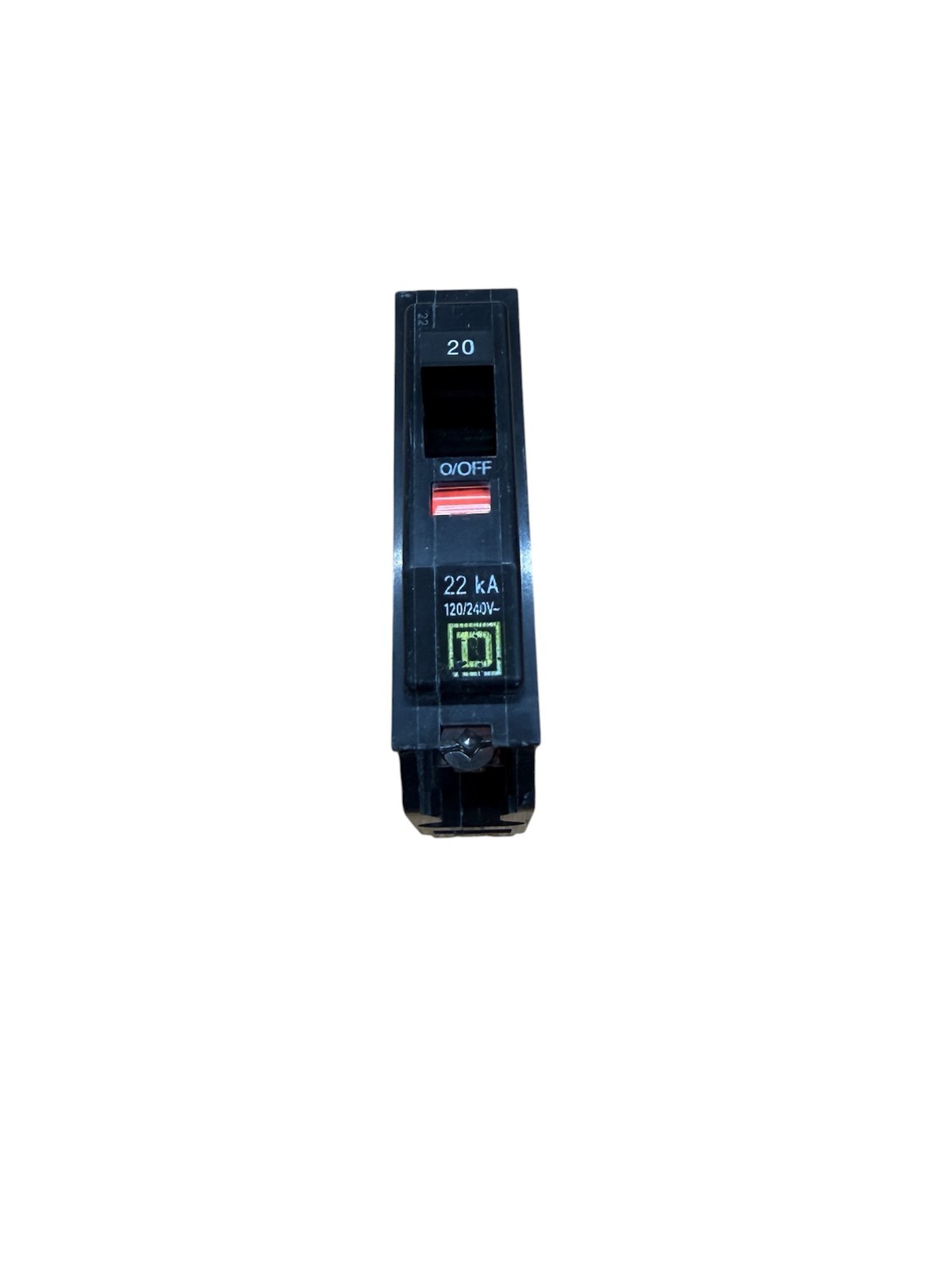 Square D QOB120VH QO 20A 1-Pole Bolt-On Circuit Breaker 120V