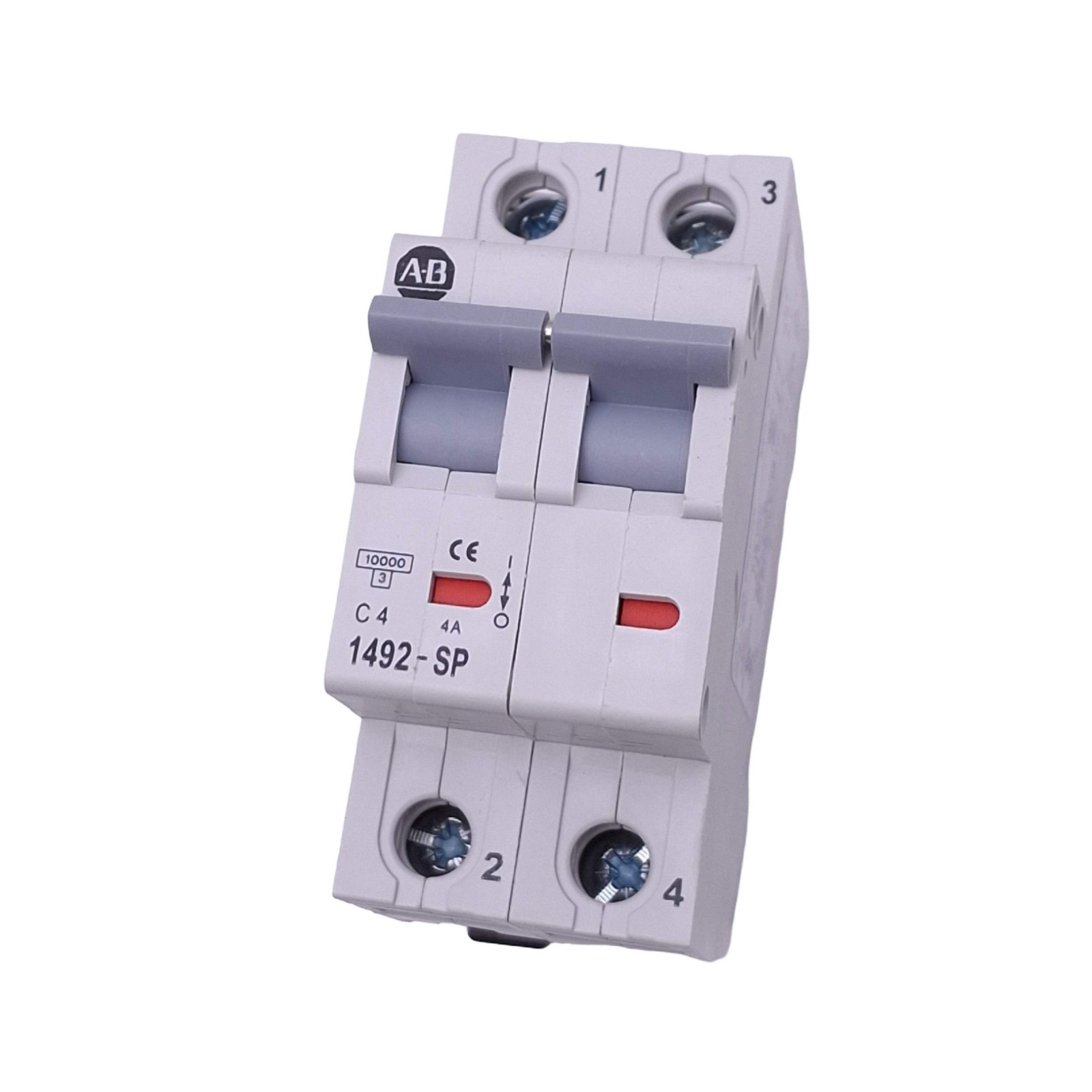 Allen Bradley 1492-SP2C040 Circuit Breaker, 2-Pole 4A, 415VAC, DIN Rail