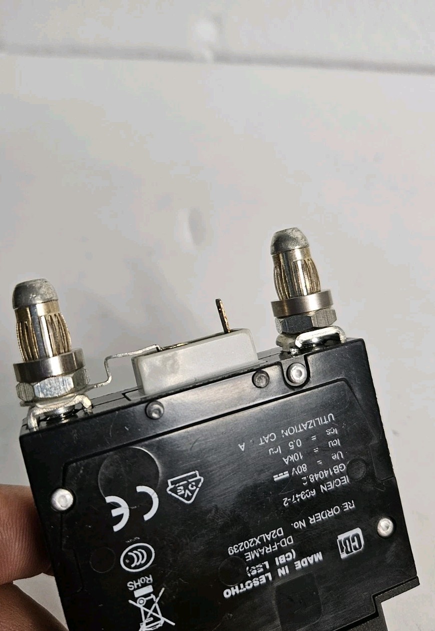 D2ALX20239 CBI 407998186 20 AMP CIRCUIT BREAKER 1 pole