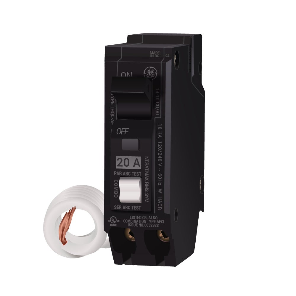GE THQL1120AF2S Miniature Circuit Breakers (MCBs) 1P 20A 120V