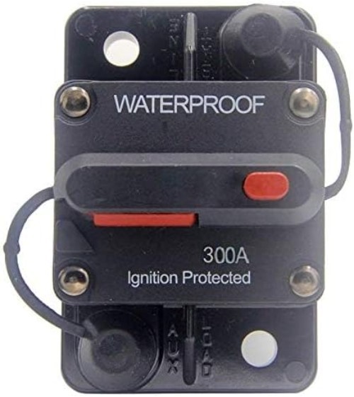 300 Amp Circuit Breaker 30A- with Manual Reset Waterproof Inline Fuse Inverte…