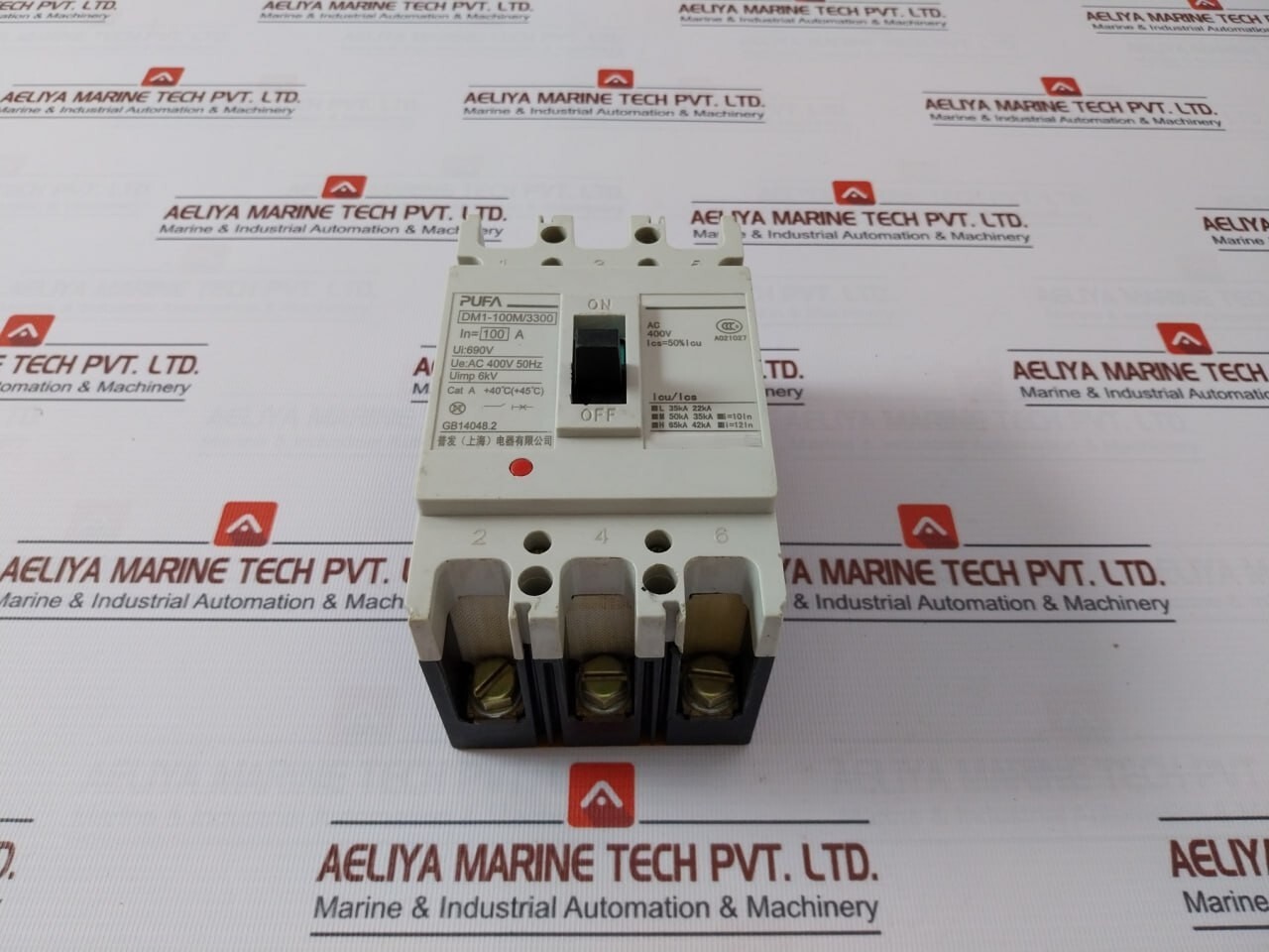 PUFA DM1-100M/3300 Circuit Breaker 690V AC 400V 50HZ 100A