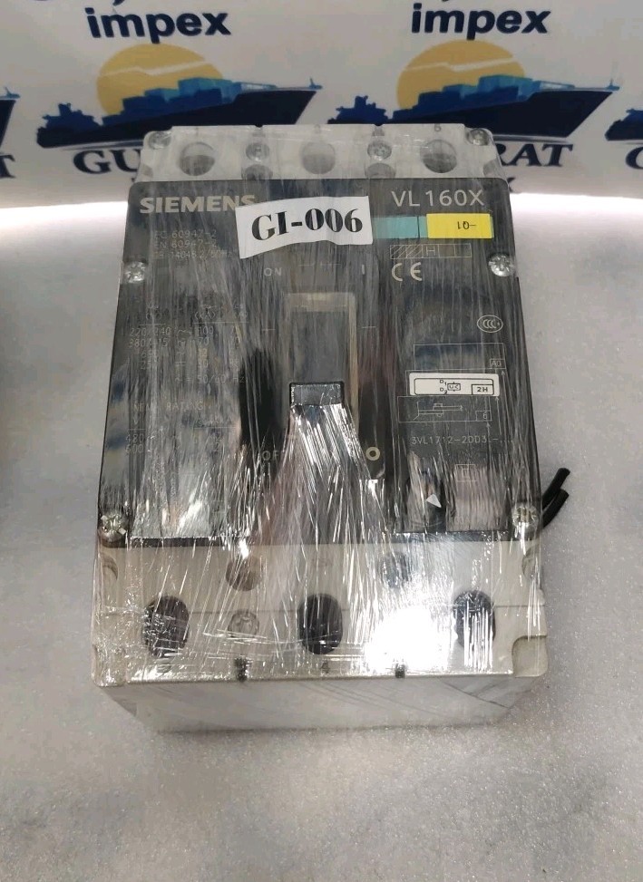 SIEMENS VL 160X 125AMPS 3P 380/415V 70KA / W 3VL9400-UH00 220-250VAC TESTED OK