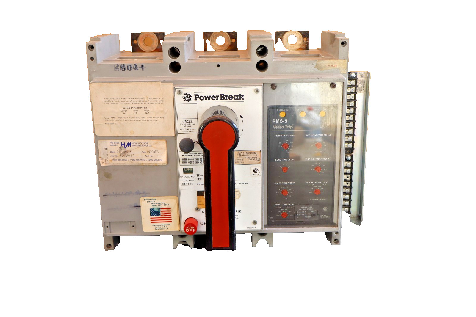 GE General Electric Circuit Breaker Power Break 400A Amp TP84SSZ TR4S400 GF
