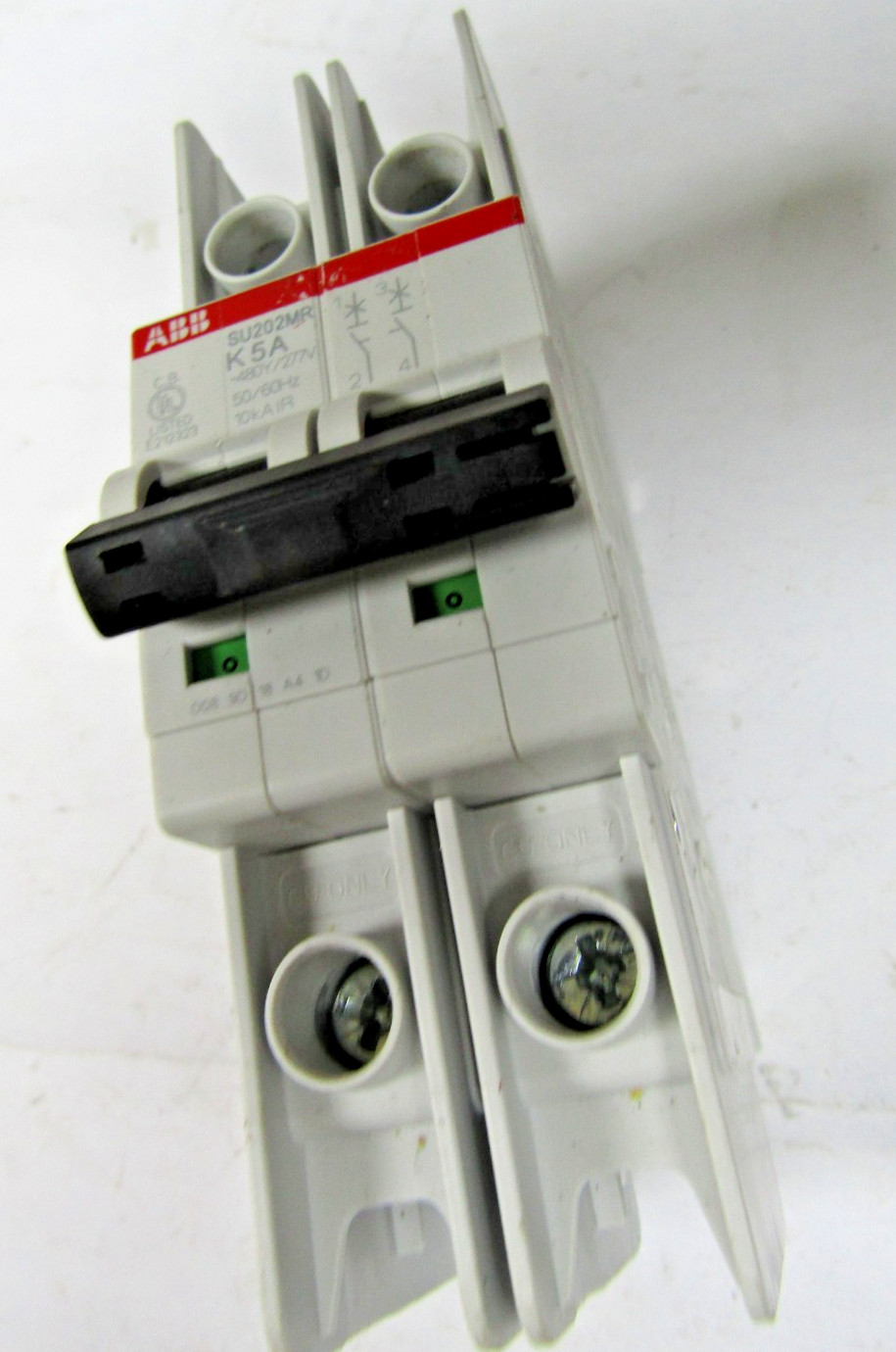 ✌️ABB SU202M-K5A 5 AMP, 2-POLE MINIATURE CIRCUIT BREAKER