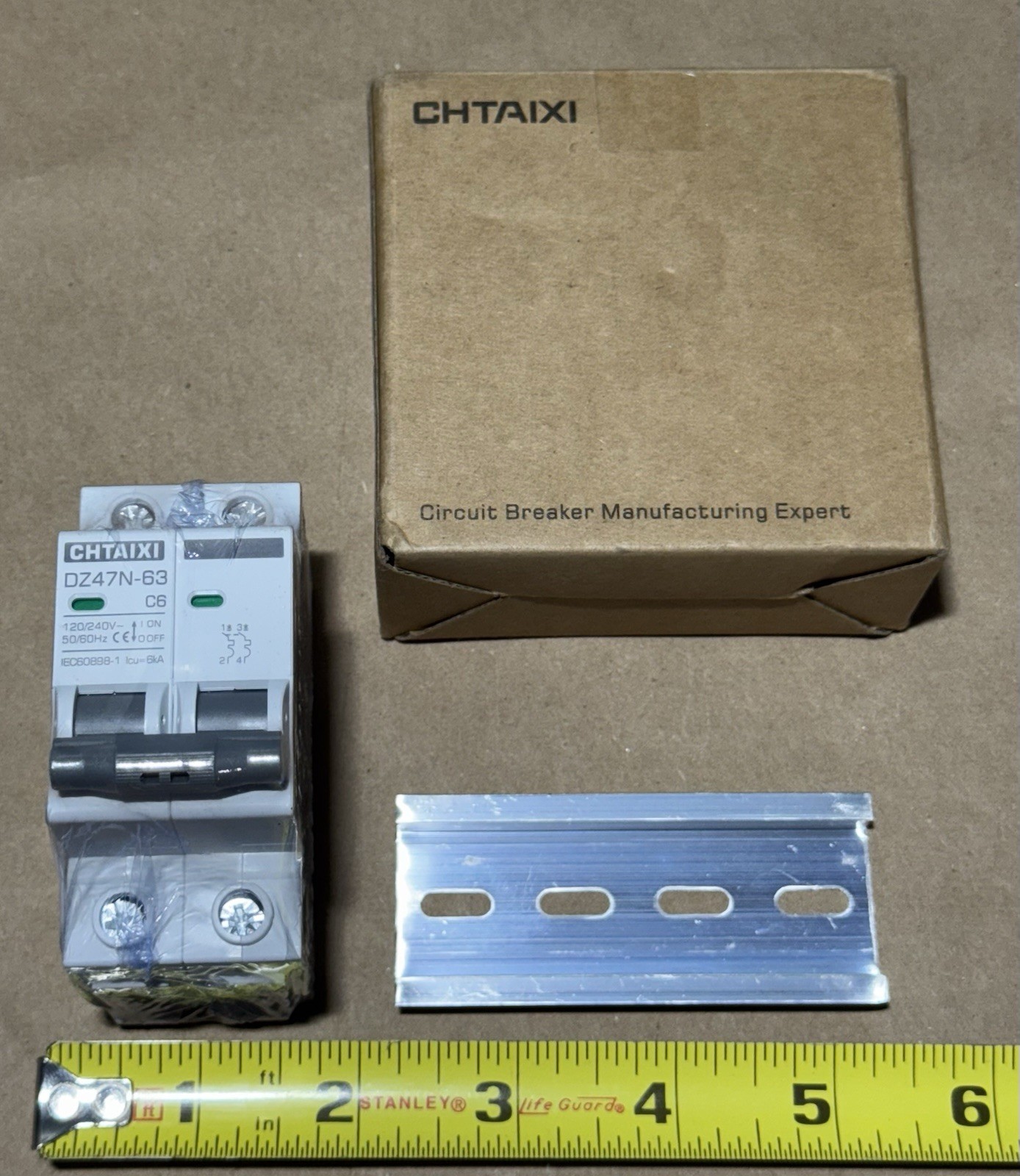 Chtaixi Circuit Breaker – DZ47N-63 C63 120/240v 50/60hz