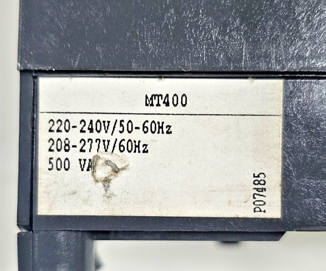 MERLIN GERIN NS400 N MT400 MOTOR OPERATOR 500VA 220-240VAC 50/60Hz