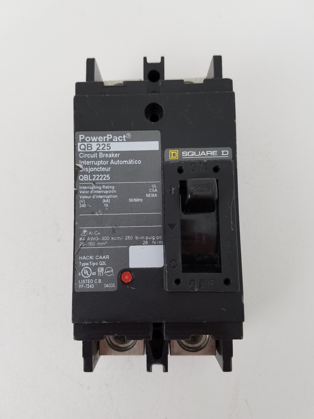 QBL22225 Square D 225 Amp Circuit Breaker *NEXT DAY OPTION* NEW