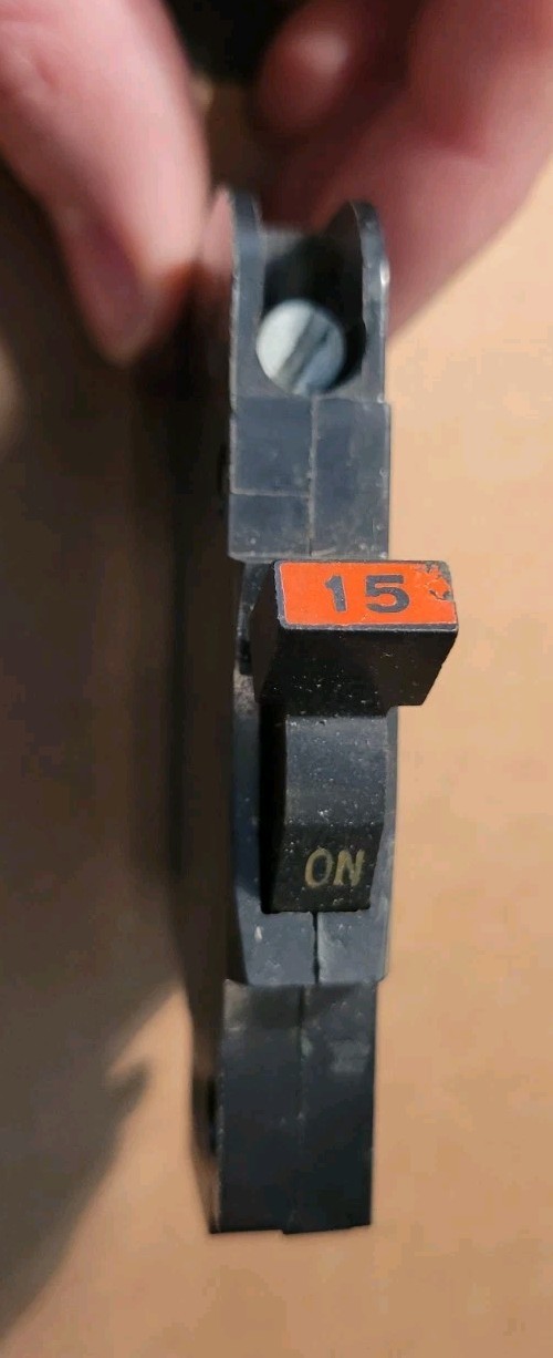 Federal Pacific Electric FPE STAB-LOK NC115 Thin Line 1 Pole 15A Circuit Breaker