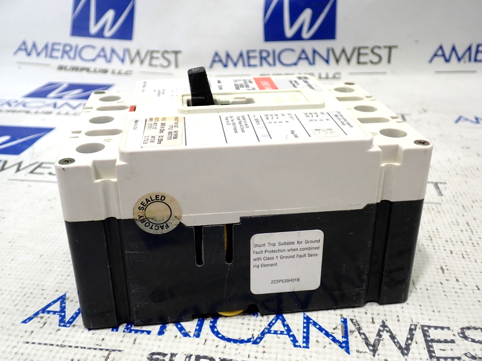 Cutler Hammer EHD3035 3 Pole 35 Amp 480 Volt Breaker W/ 48/127V Shunt Tested