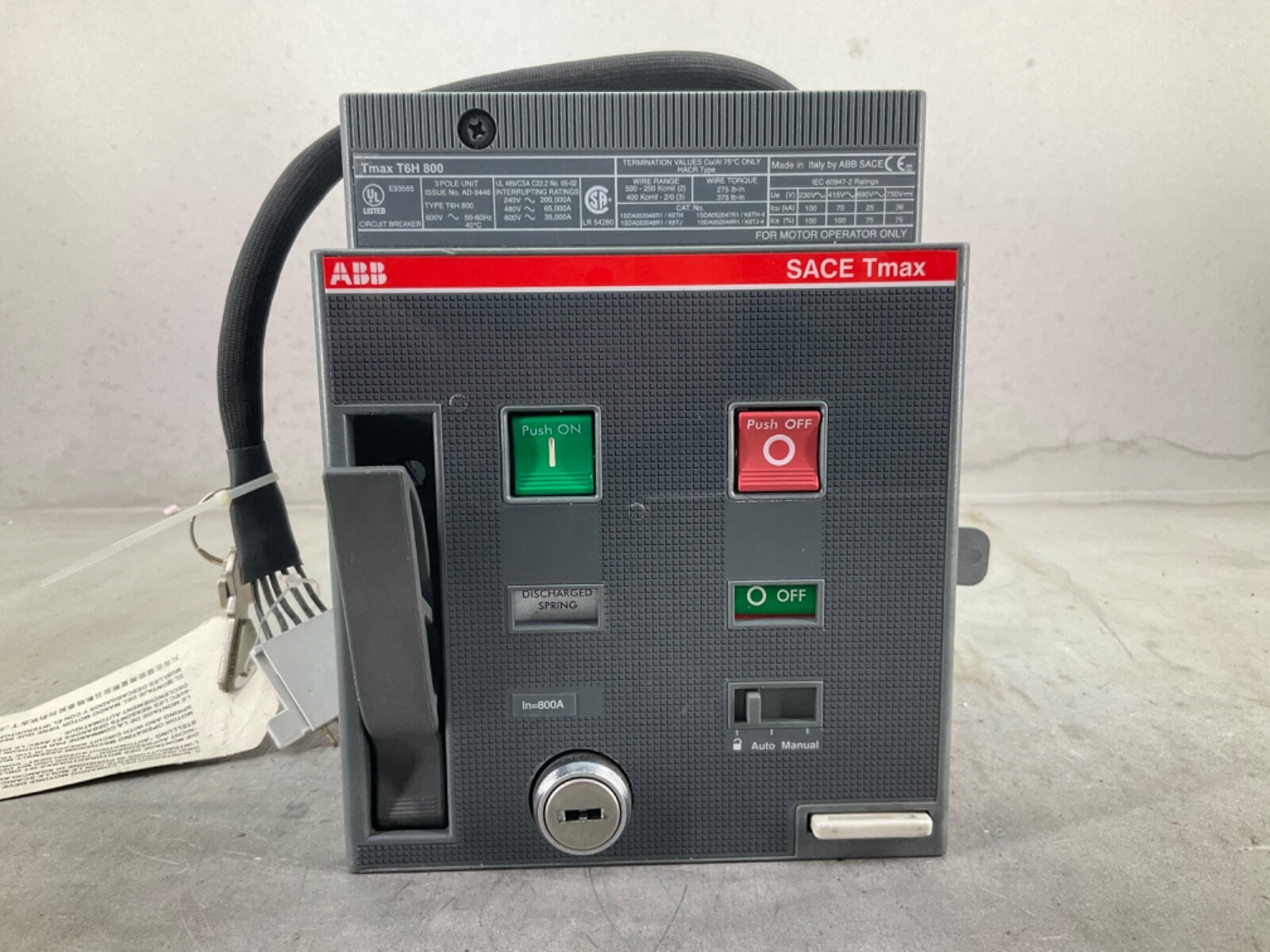 NEW ABB TMAX KT6M4 MOTOR OPERATOR 110…125V 50/60Hz FOR T6 BREAKERS