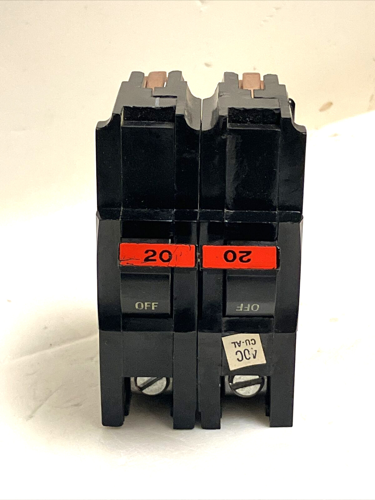 FPE NA220 20 AMP 2 POLE CIRCUIT BREAKER THICK NA-220 RED HANDLE 2P 20A