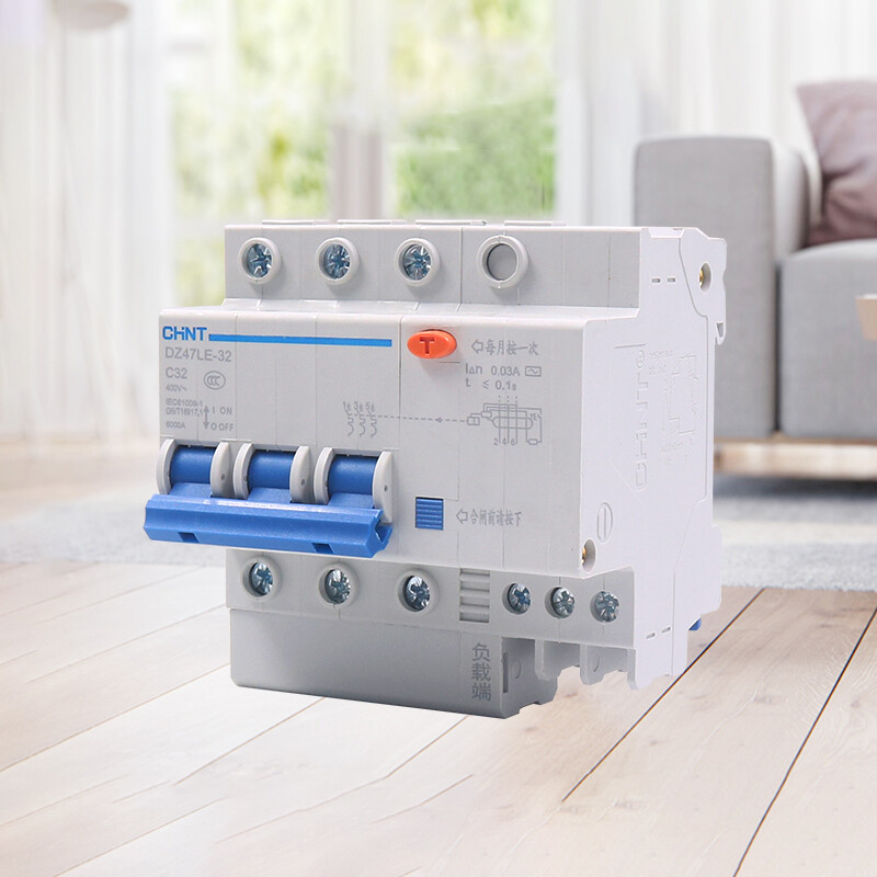 1P+N 3P+N 2P 3P 4P Leakage Protection Circuit Breaker DZ47LE Series AC 10A-60AMP