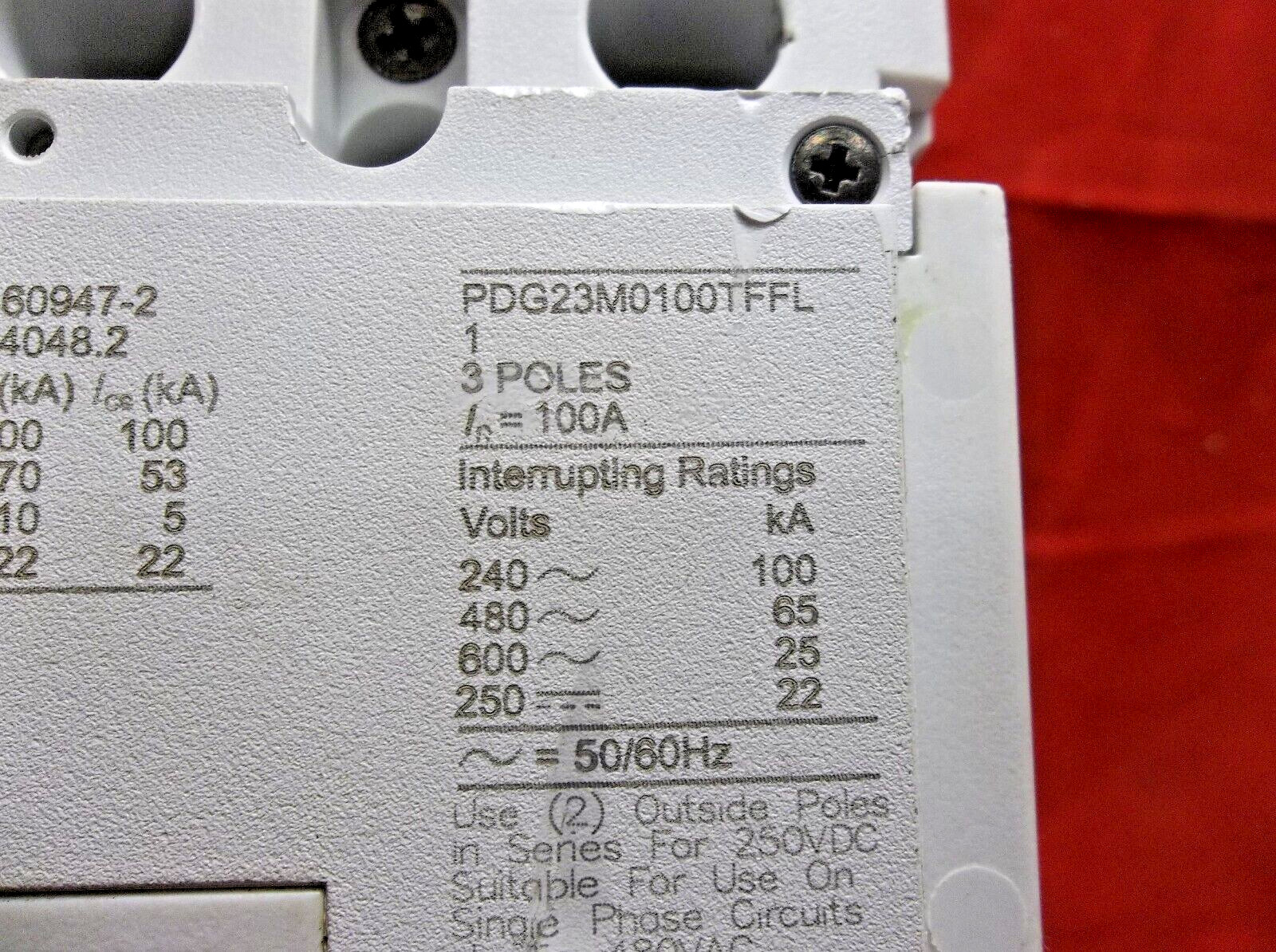 EATON PDG23M0100TFFL circuit breaker 3105b1