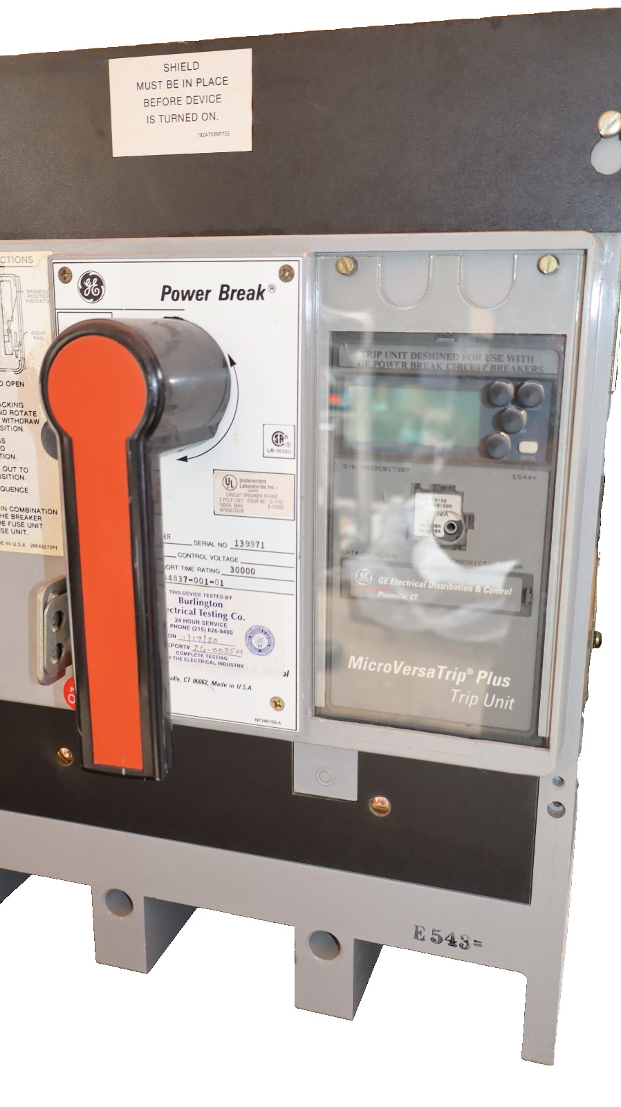 GE General Electric Breaker Power Break 1600A Amp TC1616TTHR TR16B1000 C216LSHG