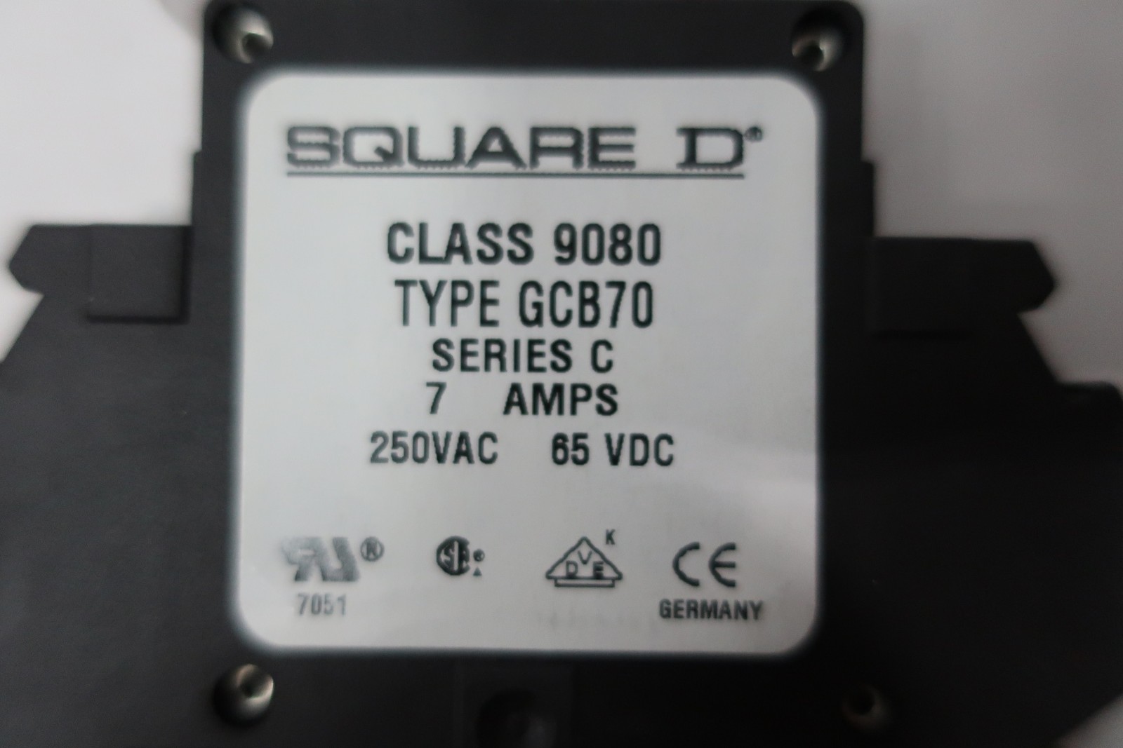 Square D 9080GCB70 Circuit Breaker Ser C 7a 250v-ac 1p