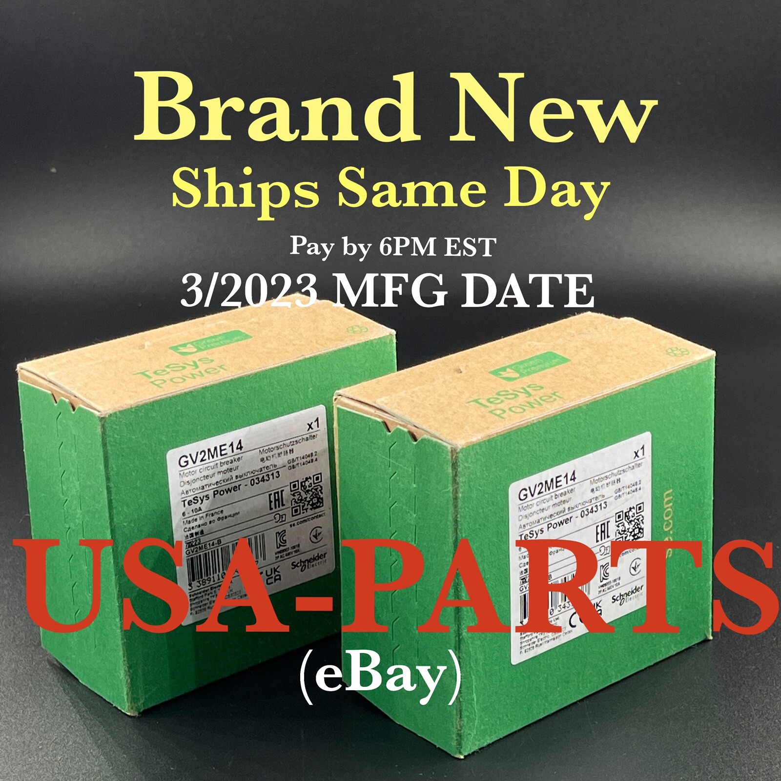 GV2ME14 Schneider Electric *New In Box* Ships Same Day AUTHENTIC Made in France