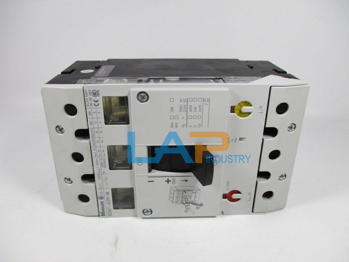 New IN BOX EM# Molded Case Circuit Breaker NZM7-63N-M