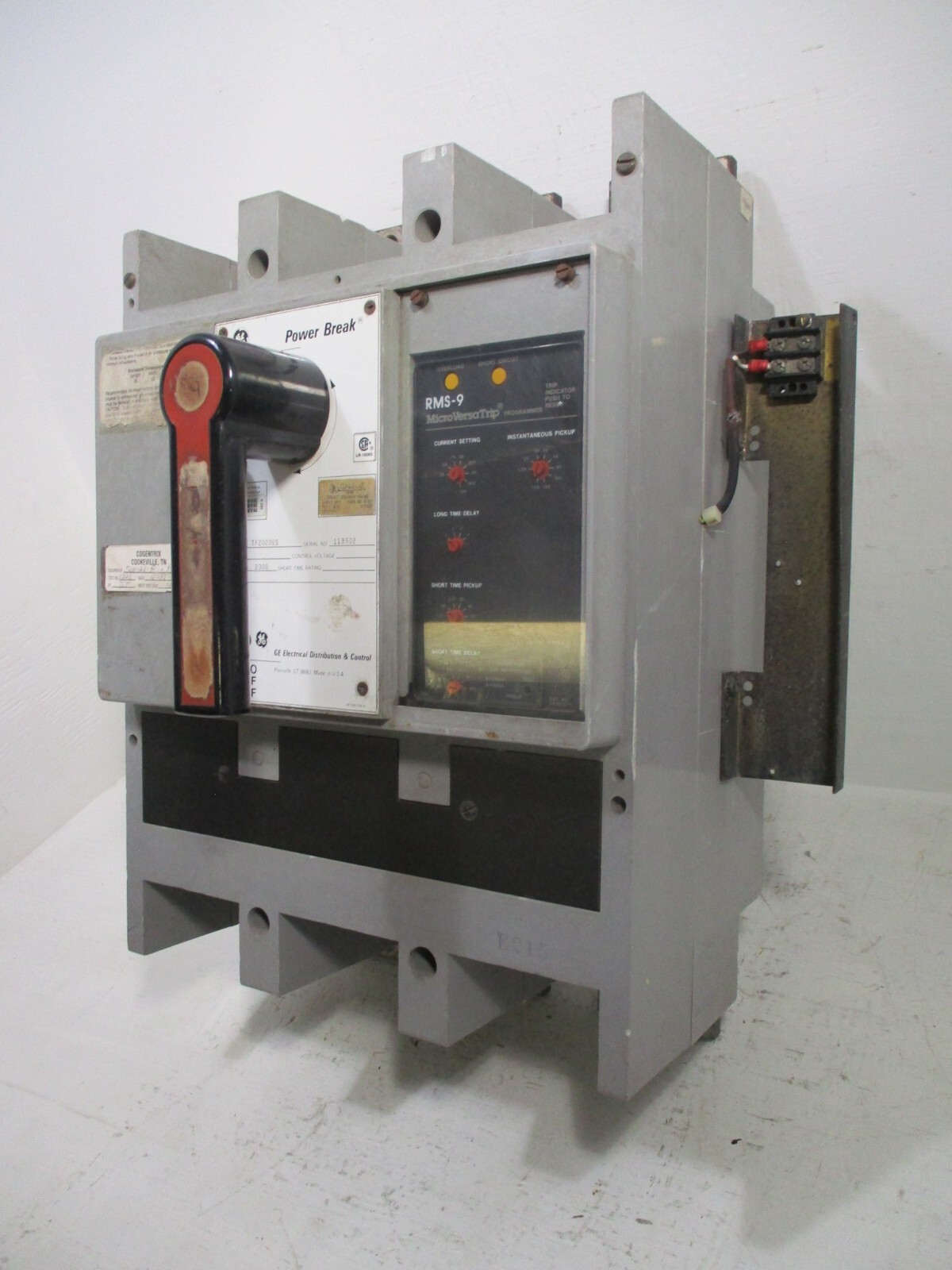 General Electric TP2020SS 2000 Amp PowerBreak Breaker MicroVersaTrip LSI TP2020