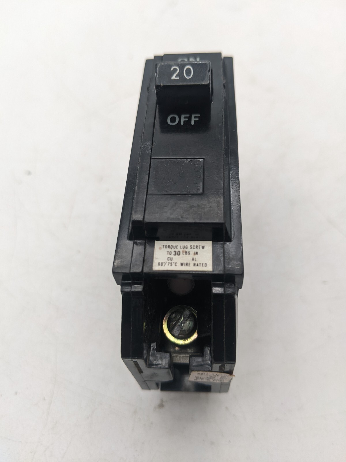 General Electric TQL1120 Plug-In Circuit Breaker 20A 240V 1P 1PH TQL 20 AMP