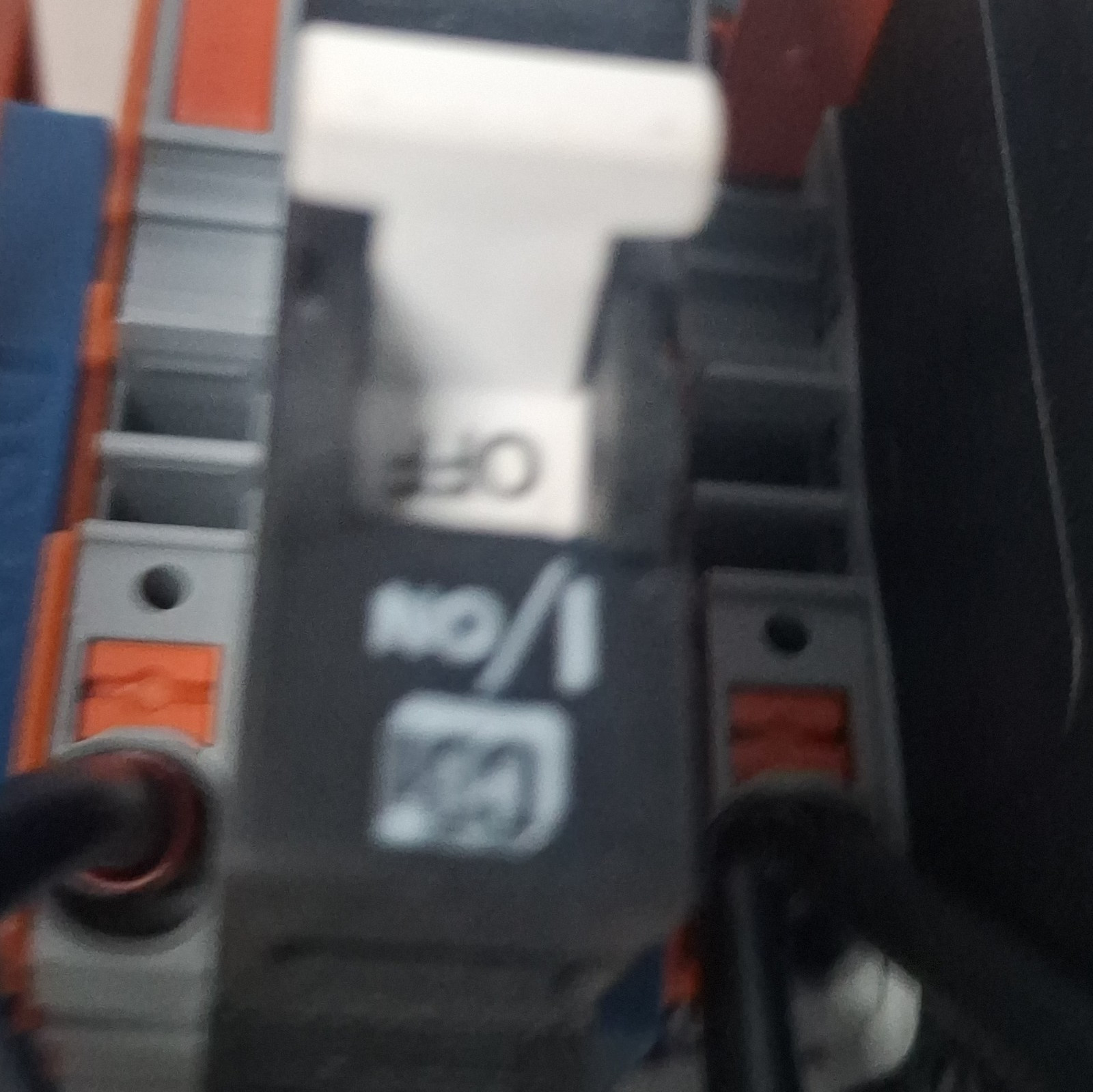 Black White AC Circuit Breaker Switch 1-15A On/Off Lever Plastic