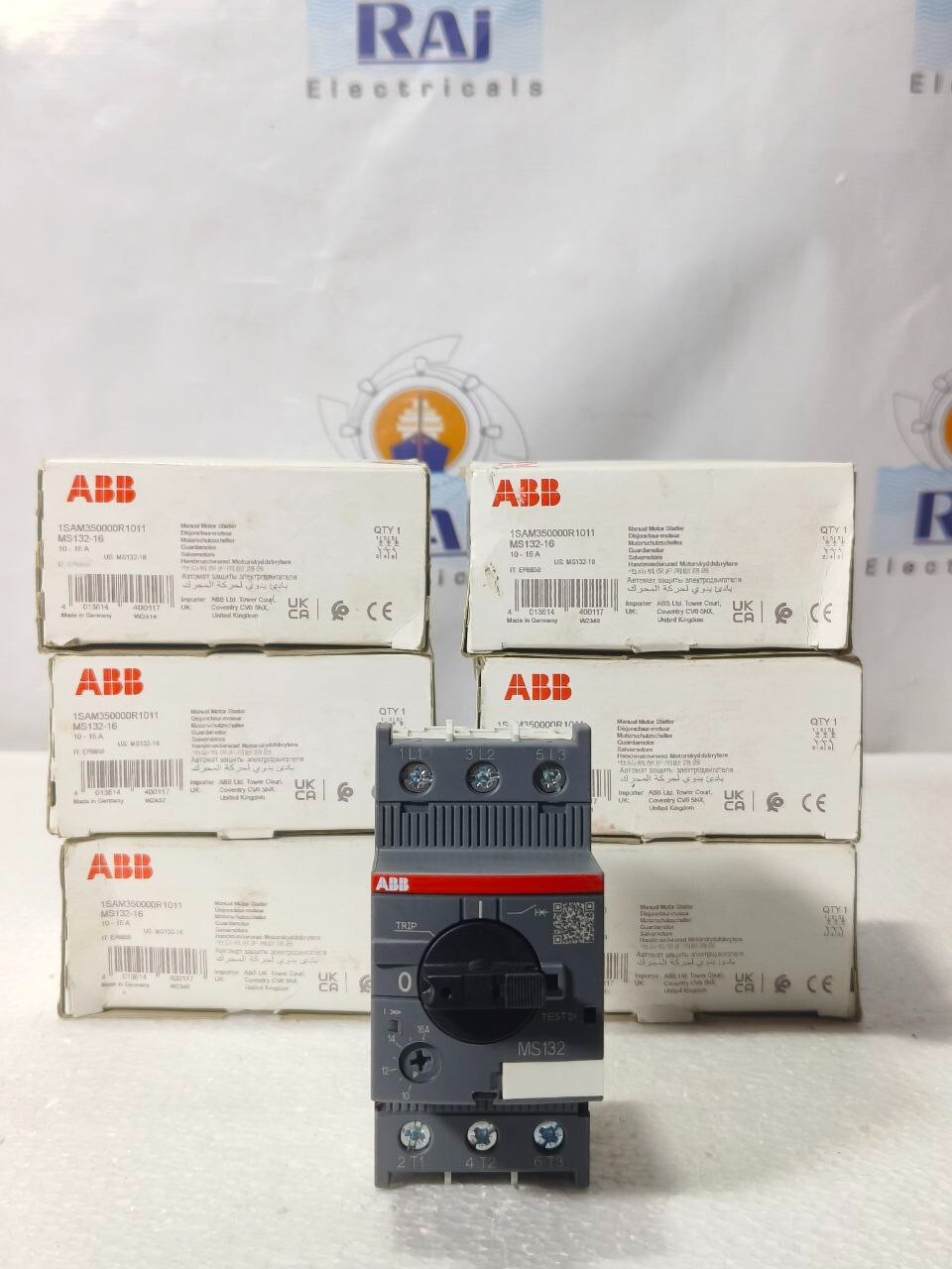 ABB MS132-16 3P 10-16A MOTOR PROTECTION CIRCUIT BREAKER MS13216 1SAM350000R1011