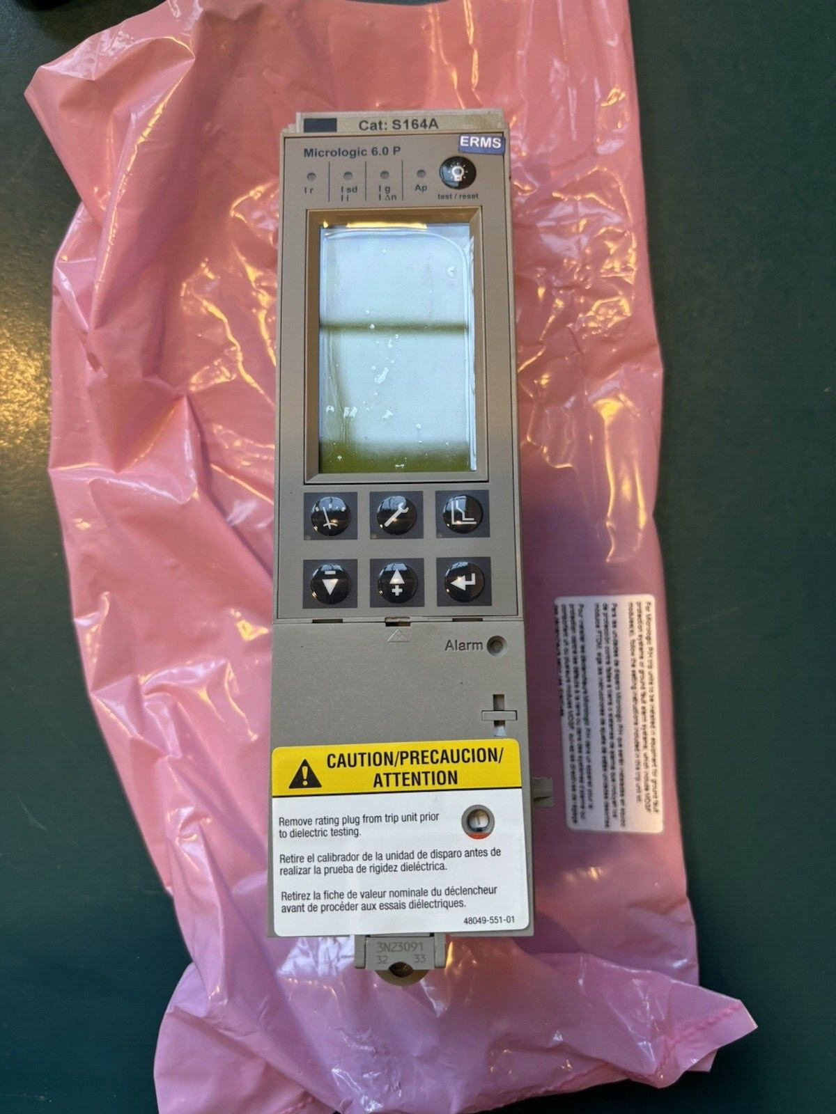 SCHNEIDER ELECTRIC /SQUAR D TRIP UNIT MICROLOGIC 6.0P ERMS SCHNEIDER 47059