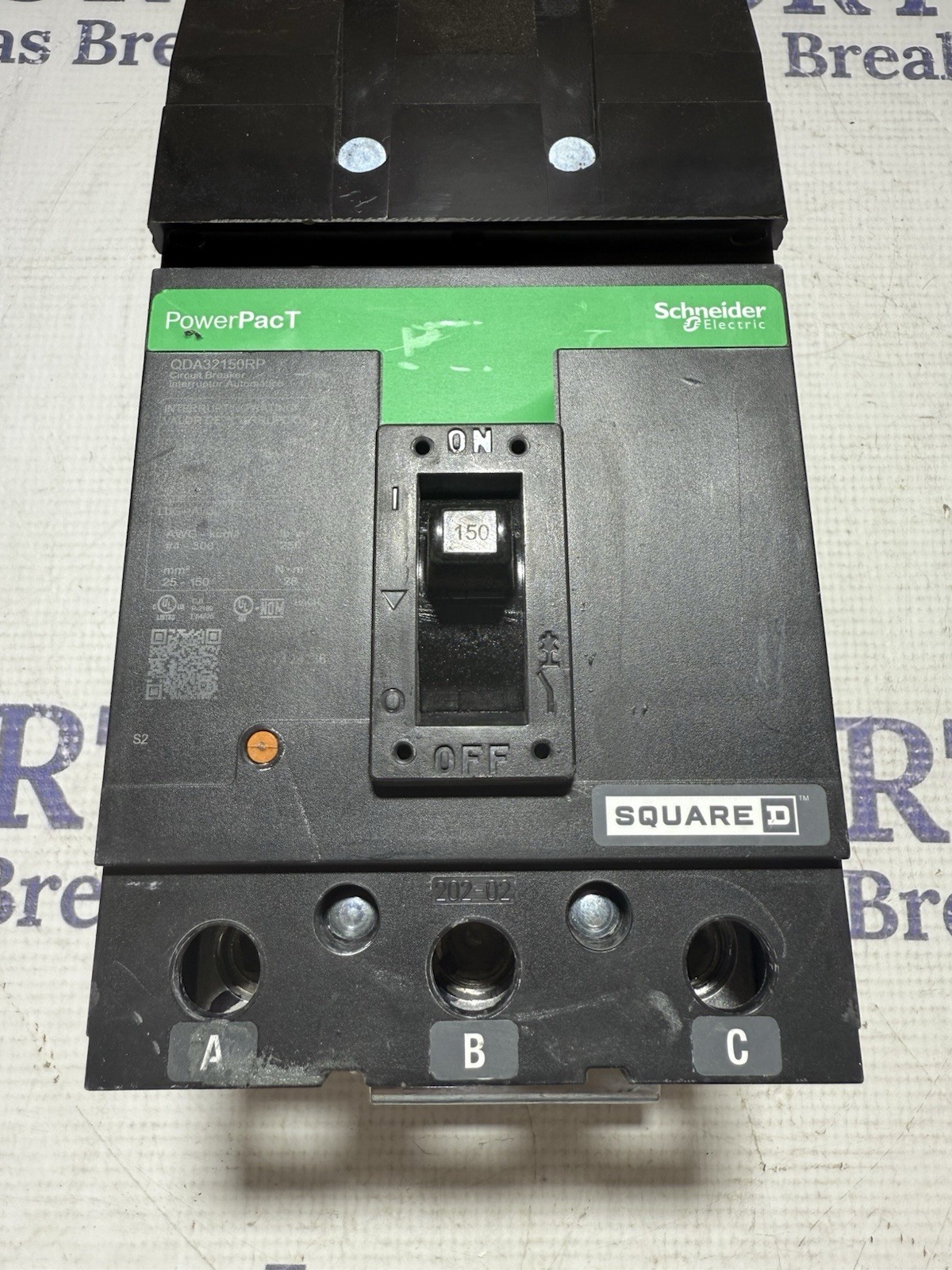 Square D QDA32150RP 150 Amp 240V 3 pole I-Line Schneider Electric