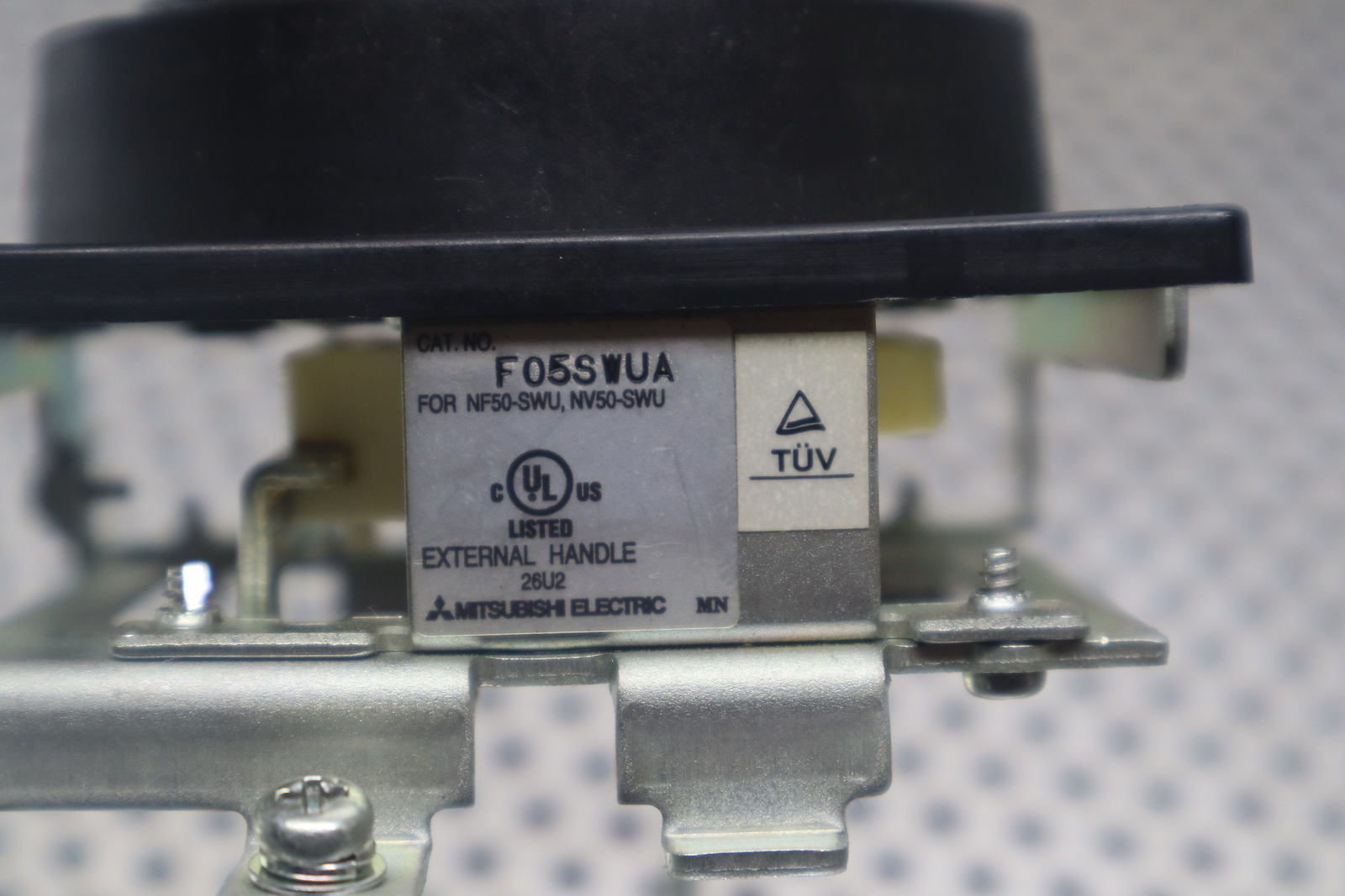 Mitsubishi NF50-SWU 15A No-Fuse Breaker 3-Pole 240VAC W/ F05SWUA Handle Used