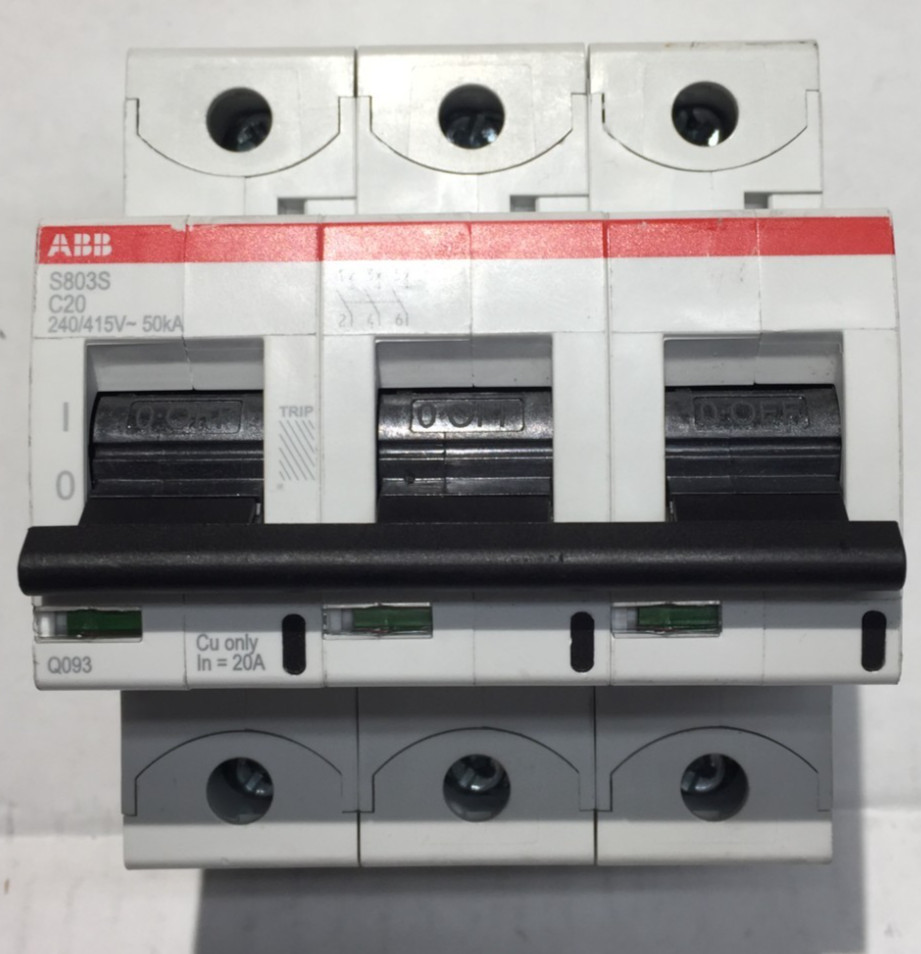 ABB S8035 C-20 3-Pole High Performance Circuit Breaker 40A 50kA 240/415V (KK)