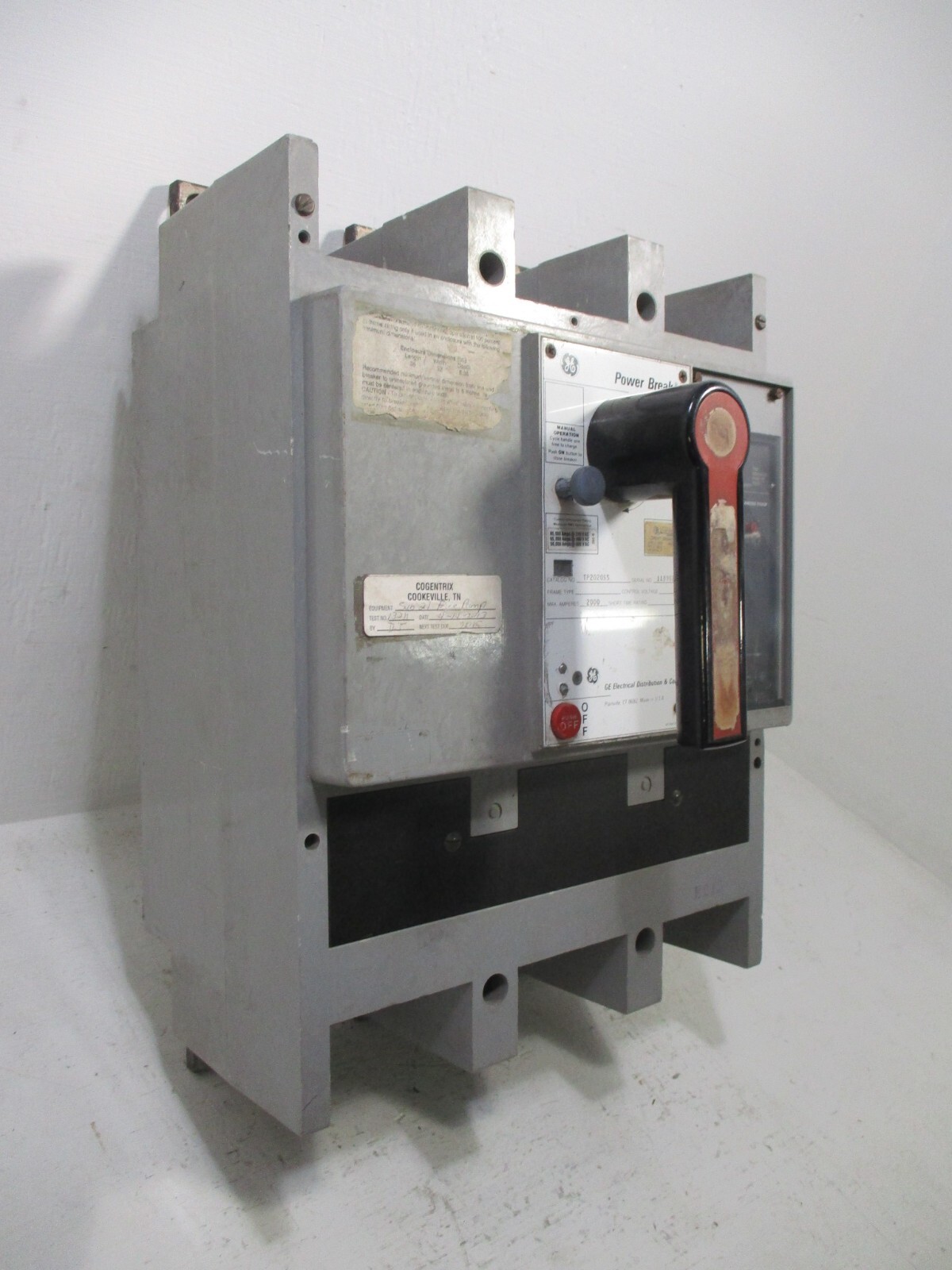 General Electric TP2020SS 2000 Amp PowerBreak Breaker MicroVersaTrip LSI TP2020