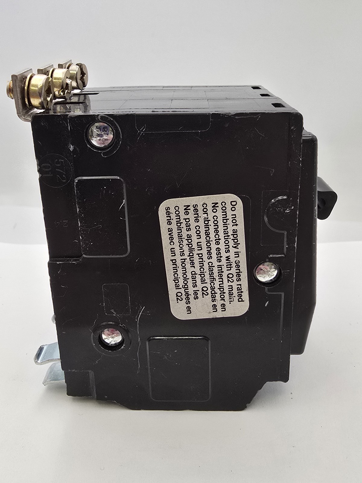 Square D QOB360 Bolt-On Circuit Breaker 3P 60A 240V 10kA QOB 60 Amp 3 Pole